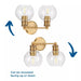 Progress Lighting 94300050163 Hansford 2 Light 60W Bath And Vanity Light Medium Base Vintage Brass (P300050-163)