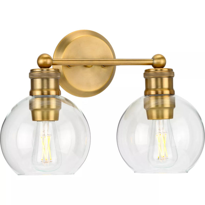 Progress Lighting 94300050163 Hansford 2 Light 60W Bath And Vanity Light Medium Base Vintage Brass (P300050-163)
