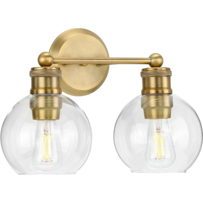 Progress Lighting 94300050163 Hansford 2 Light 60W Bath And Vanity Light Medium Base Vintage Brass (P300050-163)