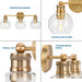 Progress Lighting 94300051163 Hansford 3 Light 60W Bath And Vanity Light Medium Base Vintage Brass (P300051-163)