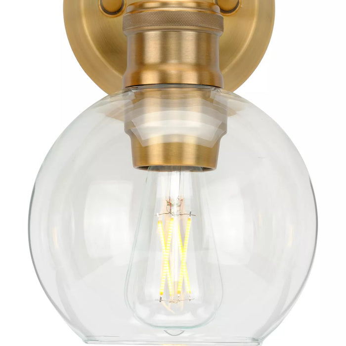 Progress Lighting 94300051163 Hansford 3 Light 60W Bath And Vanity Light Medium Base Vintage Brass (P300051-163)