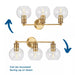 Progress Lighting 94300051163 Hansford 3 Light 60W Bath And Vanity Light Medium Base Vintage Brass (P300051-163)
