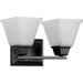 Progress Lighting 9430015931M Clifton Heights 2 Light 100W Bath And Vanity Light Medium Base Matte Black (P300159-31M)
