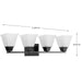 Progress Lighting 9430016131M Clifton Heights 4 Light 100W Bath And Vanity Light Medium Base Matte Black (P300161-31M)