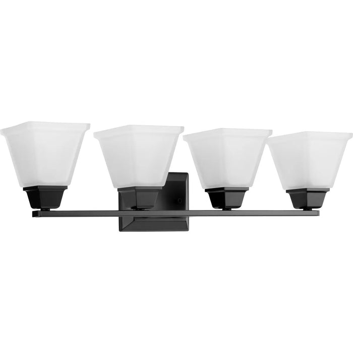 Progress Lighting 9430016131M Clifton Heights 4 Light 100W Bath And Vanity Light Medium Base Matte Black (P300161-31M)