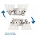 Progress Lighting 94300349009 Hinton 2 Light 60W Bath And Vanity Light Medium Base Brushed Nickel (P300349-009)