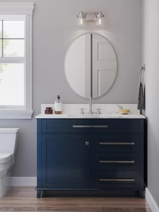 Progress Lighting 94300349009 Hinton 2 Light 60W Bath And Vanity Light Medium Base Brushed Nickel (P300349-009)