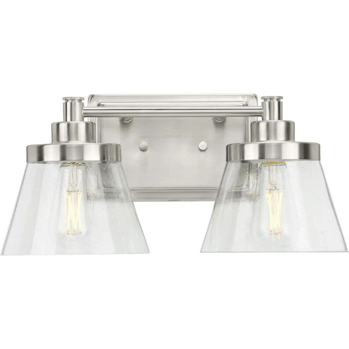 Progress Lighting 94300349009 Hinton 2 Light 60W Bath And Vanity Light Medium Base Brushed Nickel (P300349-009)