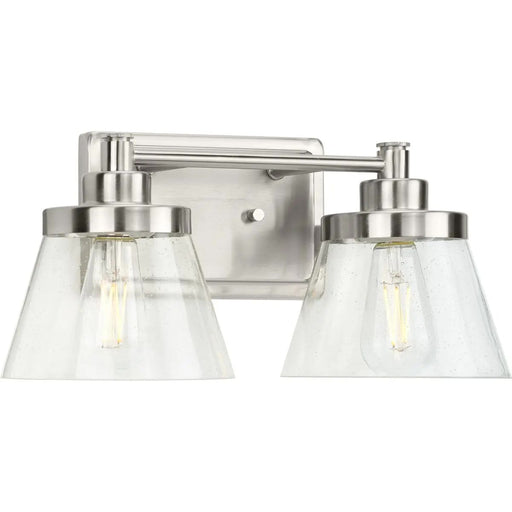 Progress Lighting 94300349009 Hinton 2 Light 60W Bath And Vanity Light Medium Base Brushed Nickel (P300349-009)