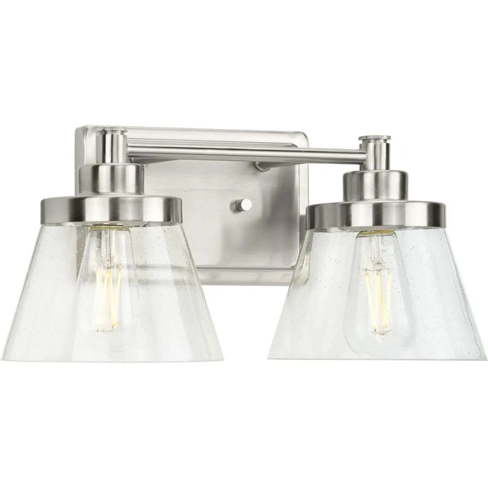 Progress Lighting 94300349009 Hinton 2 Light 60W Bath And Vanity Light Medium Base Brushed Nickel (P300349-009)