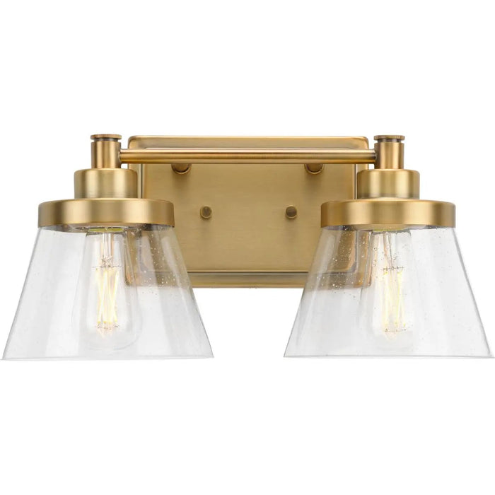 Progress Lighting 94300349163 Hinton 2 Light 60W Bath And Vanity Light Medium Base Vintage Brass (P300349-163)