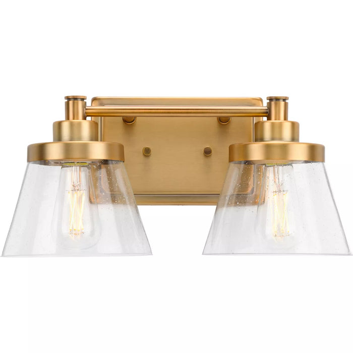 Progress Lighting 94300349163 Hinton 2 Light 60W Bath And Vanity Light Medium Base Vintage Brass (P300349-163)