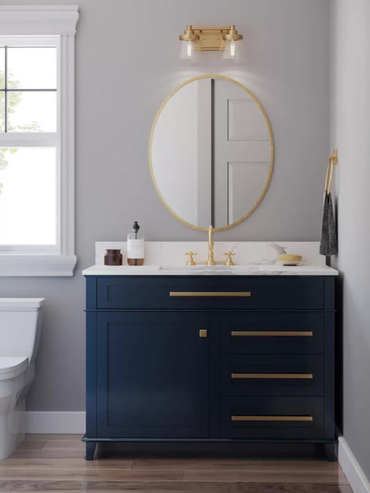 Progress Lighting 94300349163 Hinton 2 Light 60W Bath And Vanity Light Medium Base Vintage Brass (P300349-163)