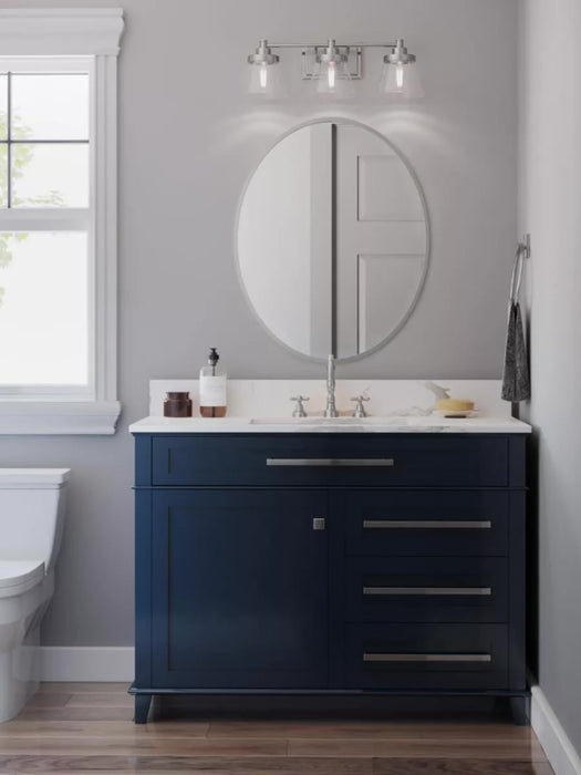 Progress Lighting 94300350009 Hinton 3 Light 60W Bath And Vanity Light Medium Base Brushed Nickel (P300350-009)