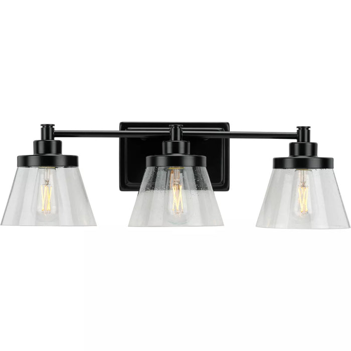 Progress Lighting 9430035031M Hinton 3 Light 60W Bath And Vanity Light Medium Base Matte Black (P300350-31M)