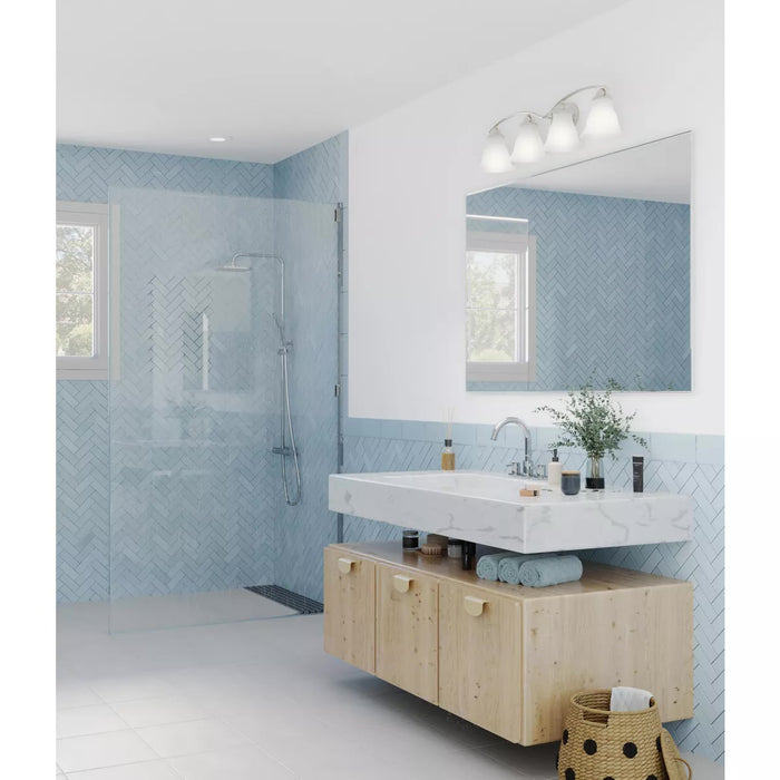 Progress Lighting 94300351009 Hinton 4 Light 60W Bath And Vanity Light Medium Base Brushed Nickel (P300351-009)