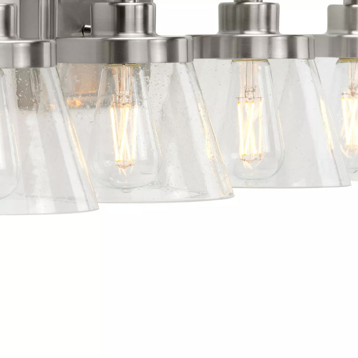 Progress Lighting 94300351009 Hinton 4 Light 60W Bath And Vanity Light Medium Base Brushed Nickel (P300351-009)