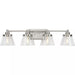 Progress Lighting 94300351009 Hinton 4 Light 60W Bath And Vanity Light Medium Base Brushed Nickel (P300351-009)