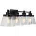 Progress Lighting 9430035131M Hinton 4 Light 60W Bath And Vanity Light Medium Base Matte Black (P300351-31M)