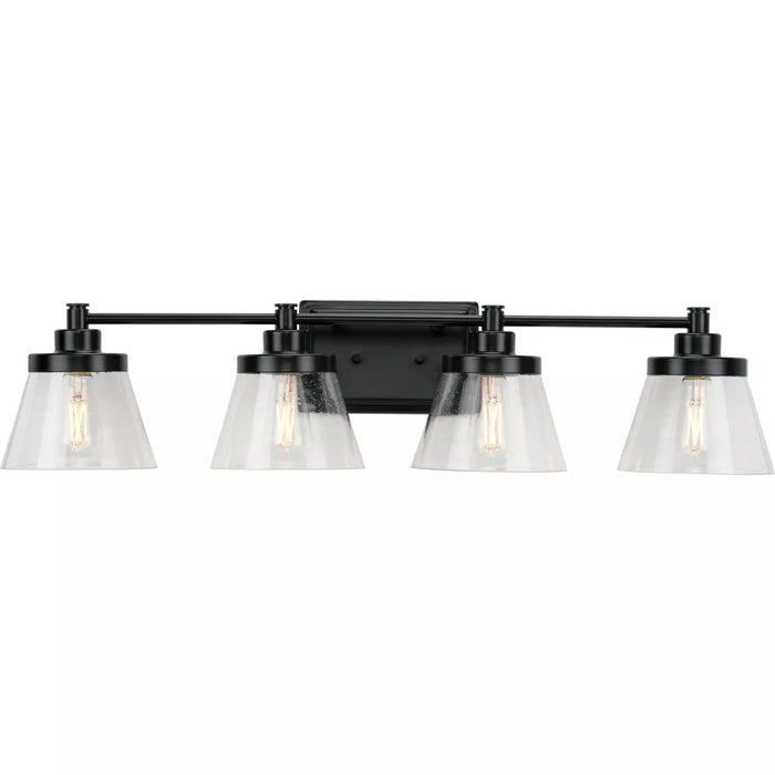 Progress Lighting 9430035131M Hinton 4 Light 60W Bath And Vanity Light Medium Base Matte Black (P300351-31M)