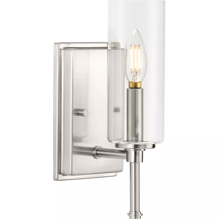 Progress Lighting 94300356009 Elara 1 Light 60W Bath And Vanity Light Candelabra Base Brushed Nickel (P300356-009)
