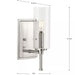 Progress Lighting 94300356009 Elara 1 Light 60W Bath And Vanity Light Candelabra Base Brushed Nickel (P300356-009)