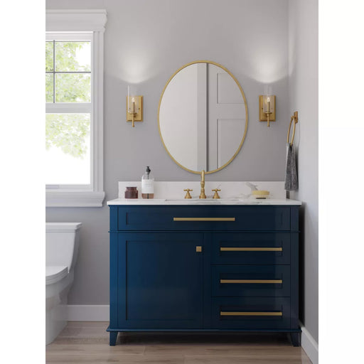Progress Lighting 94300356163 Elara 1 Light 60W Bath And Vanity Light Candelabra Base Vintage Brass (P300356-163)