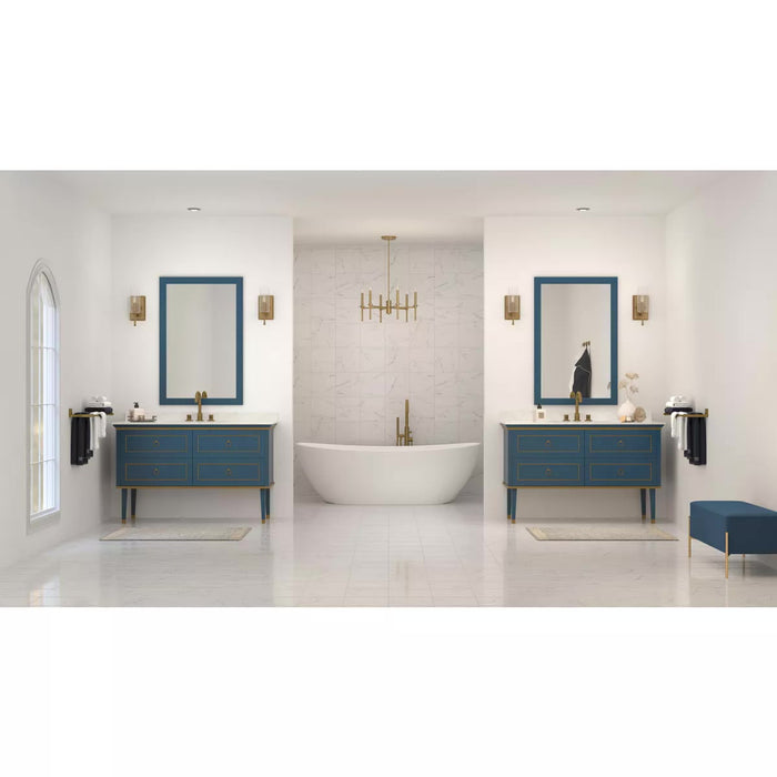 Progress Lighting 94300356163 Elara 1 Light 60W Bath And Vanity Light Candelabra Base Vintage Brass (P300356-163)