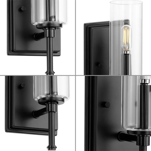 Progress Lighting 9430035631M Elara 1 Light 60W Bath And Vanity Light Candelabra Base Matte Black (P300356-31M)