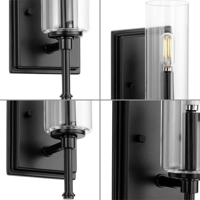 Progress Lighting 9430035631M Elara 1 Light 60W Bath And Vanity Light Candelabra Base Matte Black (P300356-31M)