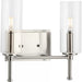 Progress Lighting 94300357009 Elara 2 Light 60W Bath And Vanity Light Candelabra Base Brushed Nickel (P300357-009)
