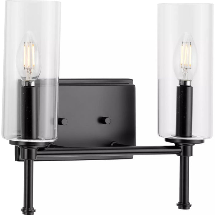 Progress Lighting 9430035731M Elara 2 Light 60W Bath And Vanity Light Candelabra Base Matte Black (P300357-31M)