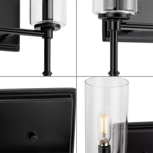 Progress Lighting 9430035731M Elara 2 Light 60W Bath And Vanity Light Candelabra Base Matte Black (P300357-31M)