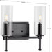 Progress Lighting 9430035731M Elara 2 Light 60W Bath And Vanity Light Candelabra Base Matte Black (P300357-31M)