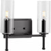 Progress Lighting 9430035731M Elara 2 Light 60W Bath And Vanity Light Candelabra Base Matte Black (P300357-31M)