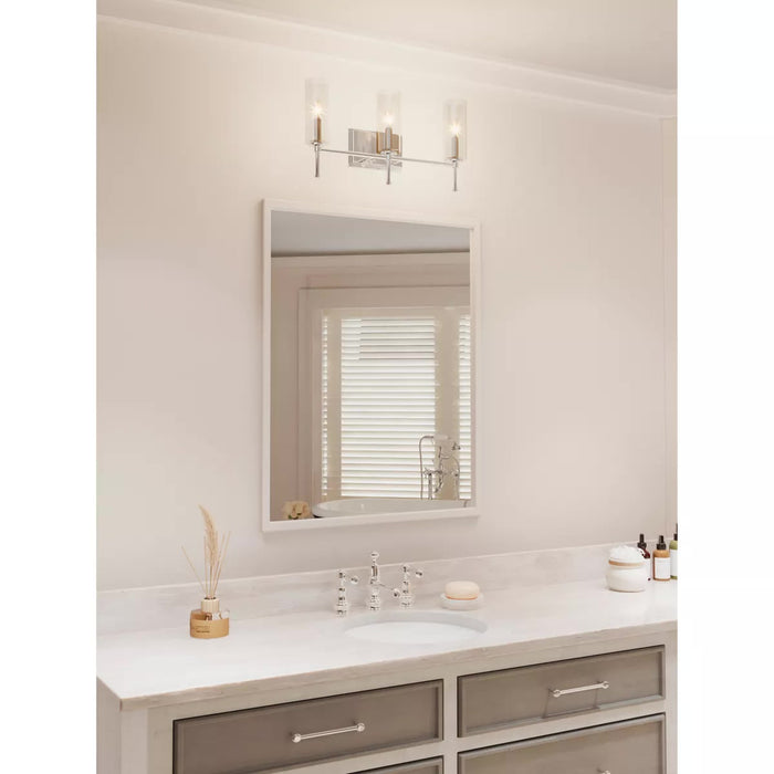 Progress Lighting 94300358009 Elara 3 Light 60W Bath And Vanity Light Candelabra Base Brushed Nickel (P300358-009)