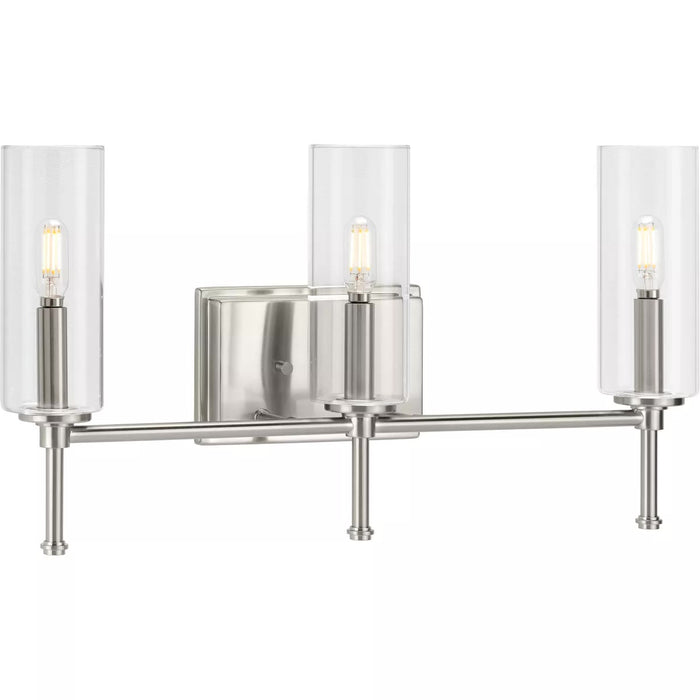 Progress Lighting 94300358009 Elara 3 Light 60W Bath And Vanity Light Candelabra Base Brushed Nickel (P300358-009)