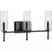 Progress Lighting 9430035831M Elara 3 Light 60W Bath And Vanity Light Candelabra Base Matte Black (P300358-31M)