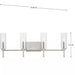 Progress Lighting 94300359009 Elara 4 Light 60W Bath And Vanity Light Candelabra Base Brushed Nickel (P300359-009)