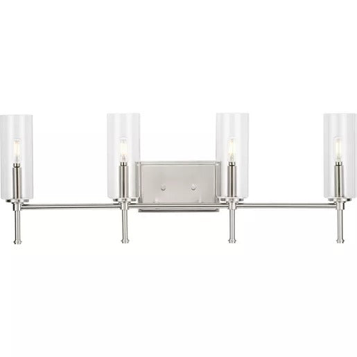 Progress Lighting 94300359009 Elara 4 Light 60W Bath And Vanity Light Candelabra Base Brushed Nickel (P300359-009)