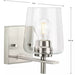 Progress Lighting 94300360009 Calais 1 Light 60W Bath And Vanity Light Medium Base Brushed Nickel (P300360-009)
