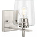 Progress Lighting 94300360009 Calais 1 Light 60W Bath And Vanity Light Medium Base Brushed Nickel (P300360-009)