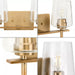 Progress Lighting 94300361163 Calais 2 Light 60W Bath And Vanity Light Medium Base Vintage Brass (P300361-163)