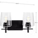 Progress Lighting 9430036131M Calais 2 Light 60W Bath And Vanity Light Medium Base Matte Black (P300361-31M)