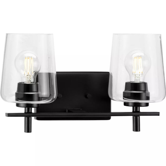 Progress Lighting 9430036131M Calais 2 Light 60W Bath And Vanity Light Medium Base Matte Black (P300361-31M)