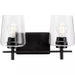 Progress Lighting 9430036131M Calais 2 Light 60W Bath And Vanity Light Medium Base Matte Black (P300361-31M)