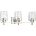 Progress Lighting 94300362009 Calais 3 Light 60W Bath And Vanity Light Medium Base Brushed Nickel (P300362-009)