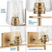 Progress Lighting 94300362163 Calais 3 Light 60W Bath And Vanity Light Medium Base Vintage Brass (P300362-163)