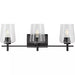 Progress Lighting 9430036231M Calais 3 Light 60W Bath And Vanity Light Medium Base Matte Black (P300362-31M)