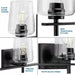 Progress Lighting 9430036231M Calais 3 Light 60W Bath And Vanity Light Medium Base Matte Black (P300362-31M)